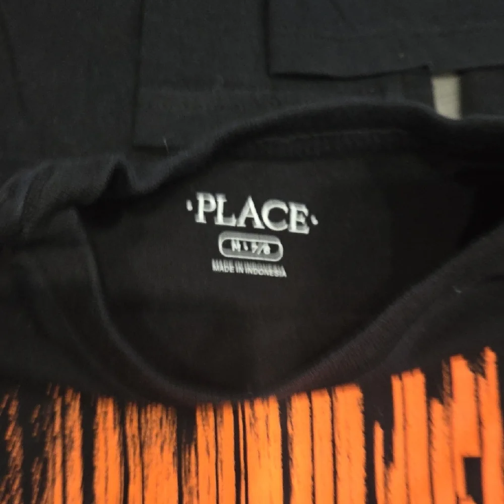 The Children's Place Black Long Sleeve Tees with Football Graphics